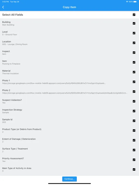 Flow Mobile Surveying iPad  스크린샷