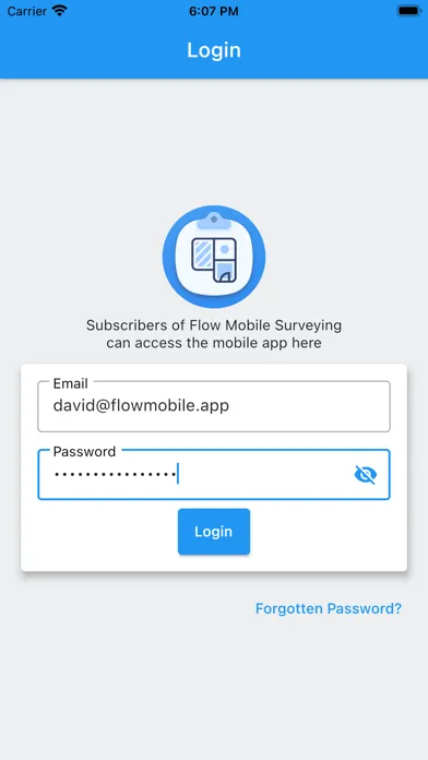 Flow Mobile Surveying 스크린샷