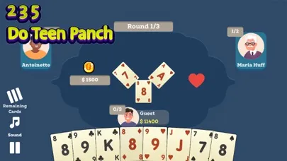 Captures d'écran de Do Teen Panch - 235 Card Game