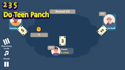 Captures d'écran de Do Teen Panch - 235 Card Game