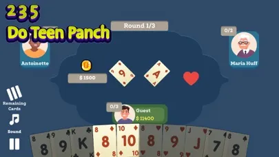 Captures d'écran de Do Teen Panch - 235 Card Game