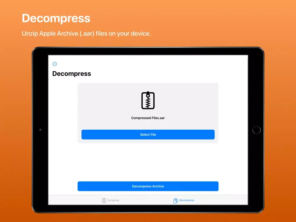 AAR Compressor: Compress Files iPad  スクリーンショット