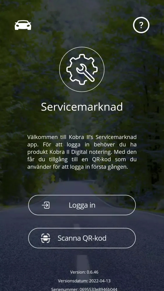 Servicemarknad app Screenshots