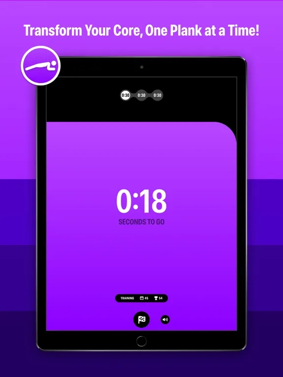 Plank Workout & Fitness App iPad  Screenshots