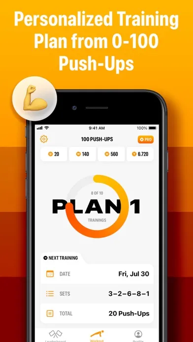 Capturas de tela do Push Ups Counter and Tracker