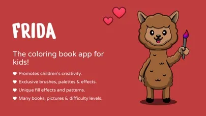 ภาพหน้าจอของ Frida - Coloring Book Games