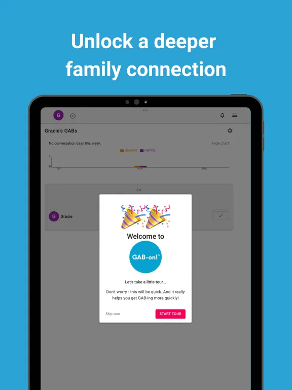 GAB-on!: Family Conversations iPad  Screenshots