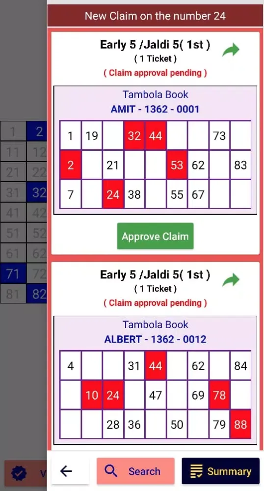 Zrzuty ekranu Tambola Game Hosting Paperless