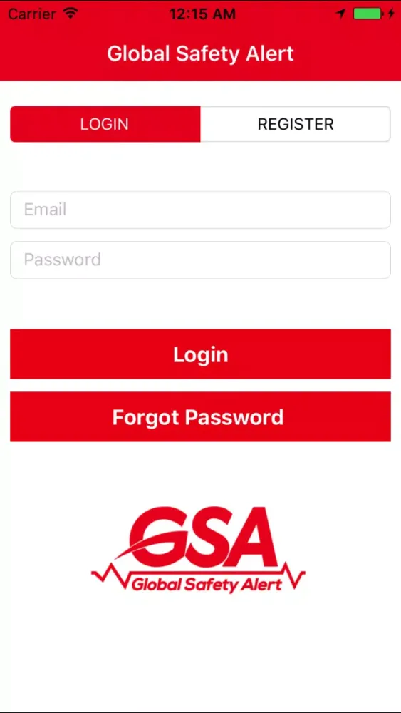 Global Safety Alert Screenshots