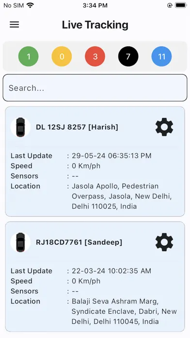 Capturas de tela do GeoTrack - GPS Tracker