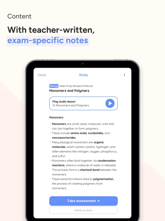 Zrzuty ekranu Adapt - Revision & Assessment iPad 