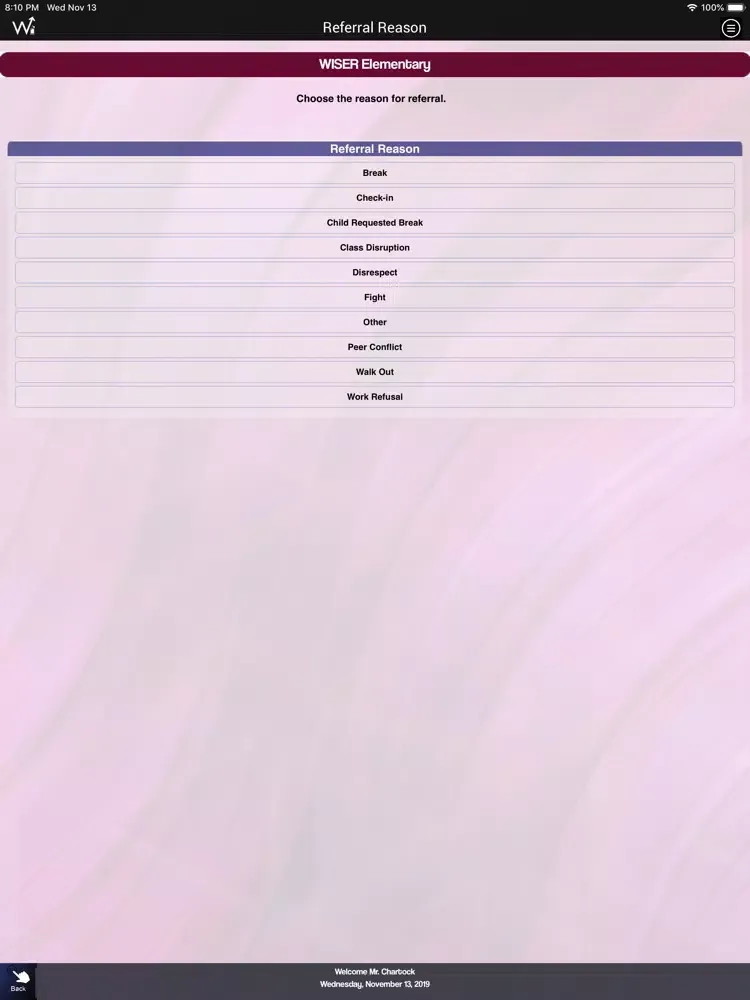 WISER Crisis Tracking iPad 应用截图