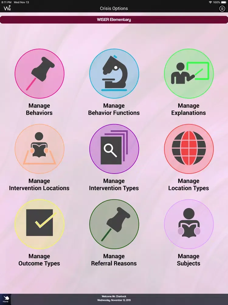 WISER Crisis Tracking iPad 应用截图
