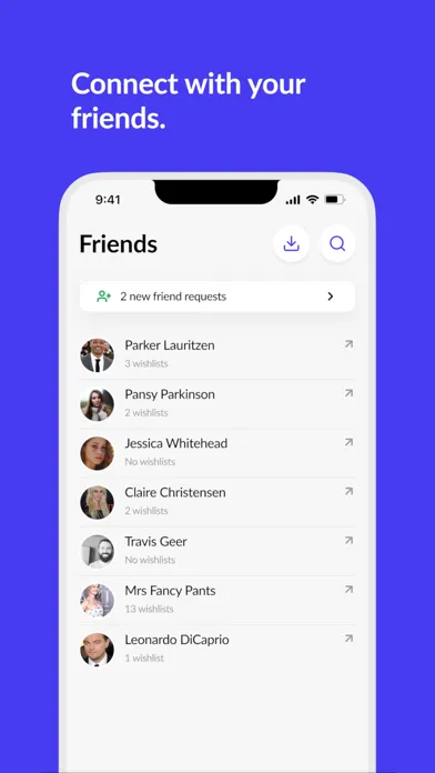 Gifty - Wishlists & Friends سکرین شاٹس