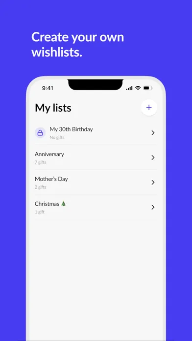Gifty - Wishlists & Friends سکرین شاٹس