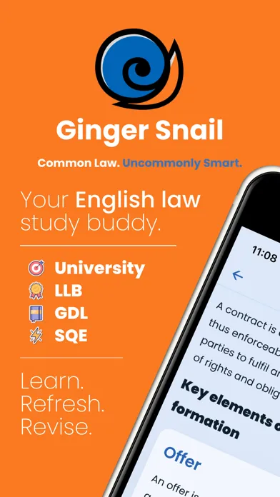 Ginger Snail - Study UK Law應用截圖