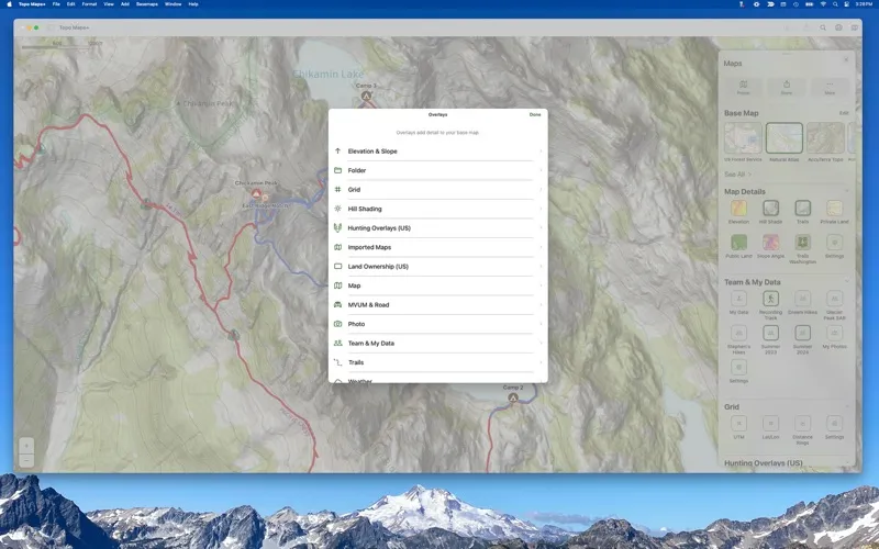 Tangkapan skrin Topo Maps+