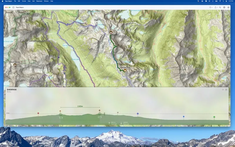 Tangkapan skrin Topo Maps+