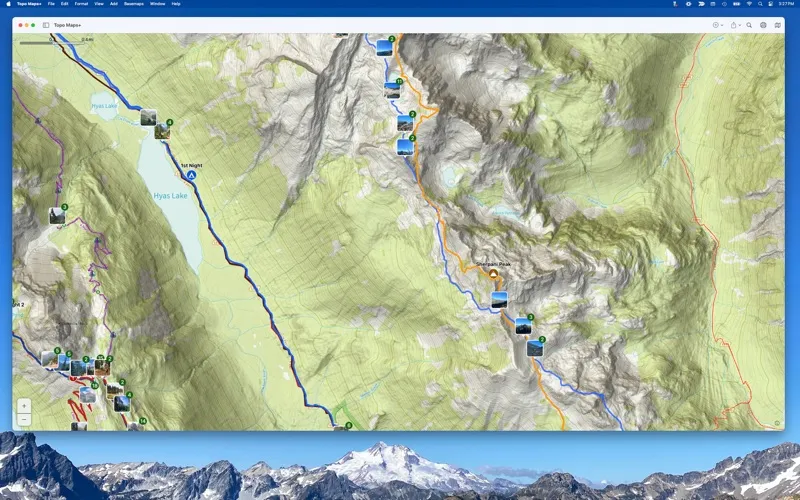 Tangkapan skrin Topo Maps+