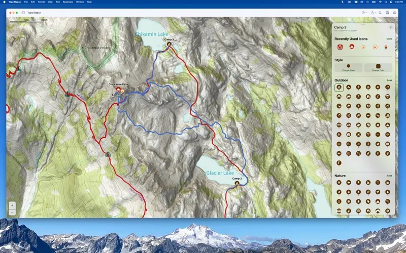 Tangkapan skrin Topo Maps+