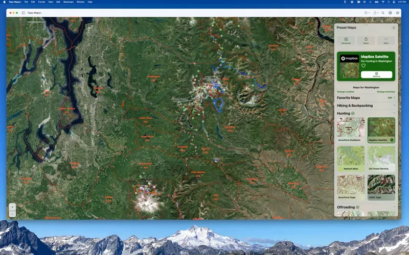 Tangkapan skrin Topo Maps+