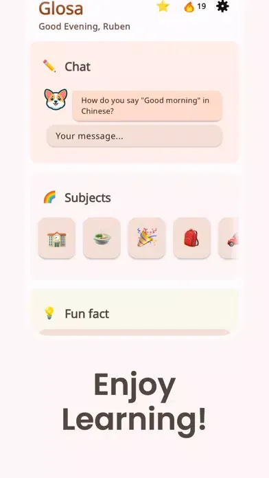 Capturas de tela do Glosa: Learn Languages Fast