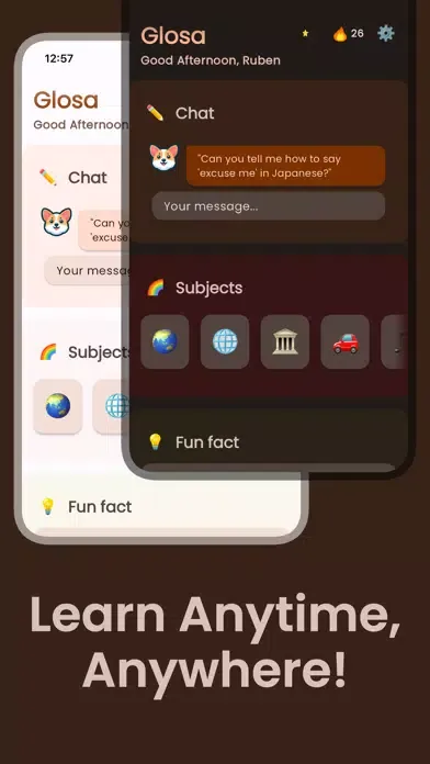 Capturas de tela do Glosa: Learn Languages Fast