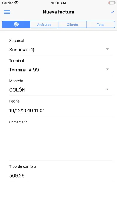 Ảnh chụp màn hình của GO Factura