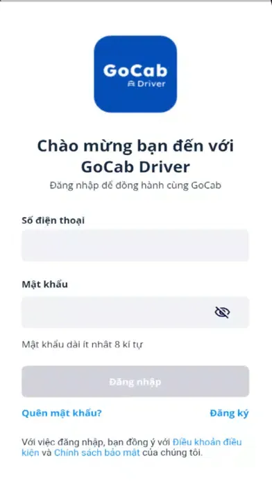 Zrzuty ekranu GoCab Driver