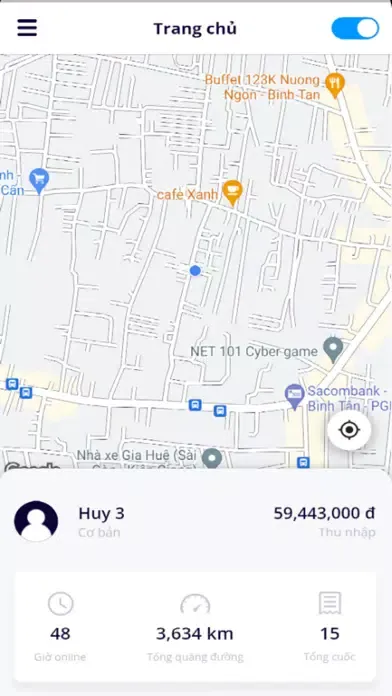 Zrzuty ekranu GoCab Driver