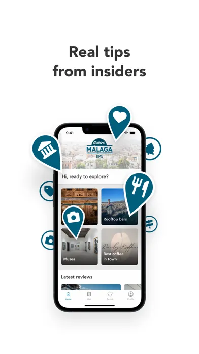 Capturas de tela do Malaga Tips