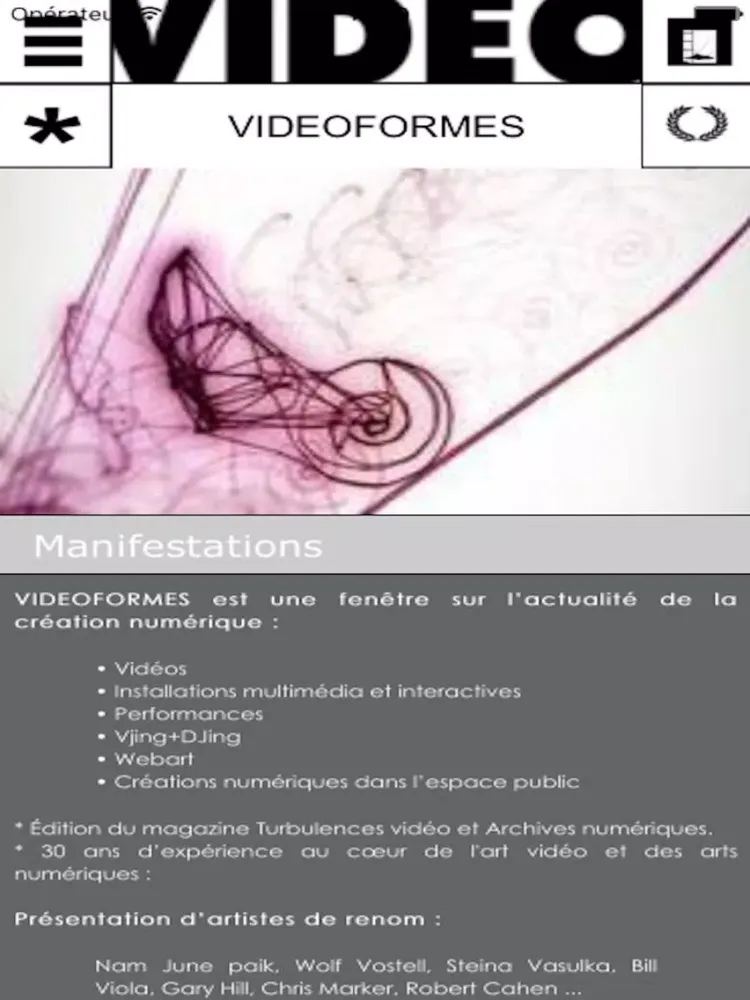 Скриншоты VIDEOFORMES FEST iPad 