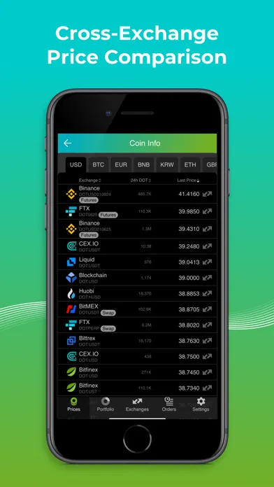 Zrzuty ekranu Good Crypto: Exchange Manager