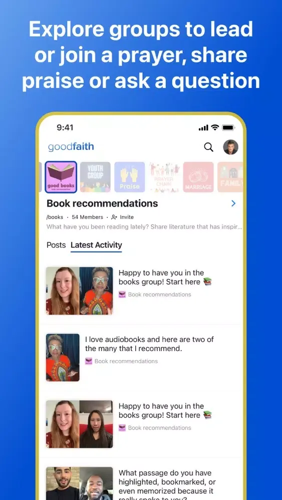 Captures d'écran de goodfaith: video conversations