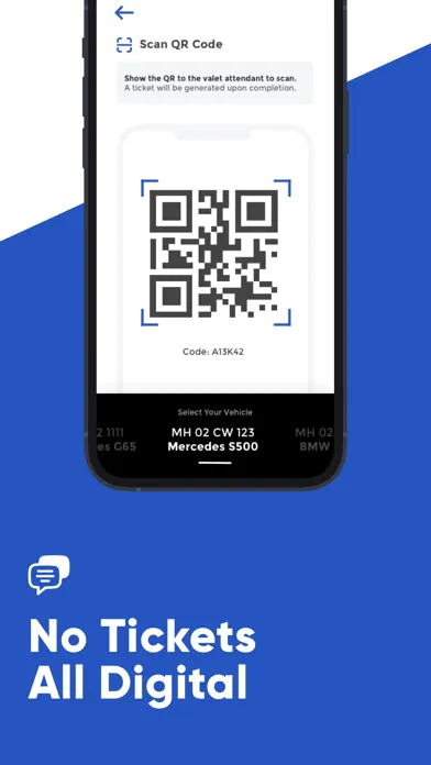 Capturas de tela do Parq - Digital Valet Ticket