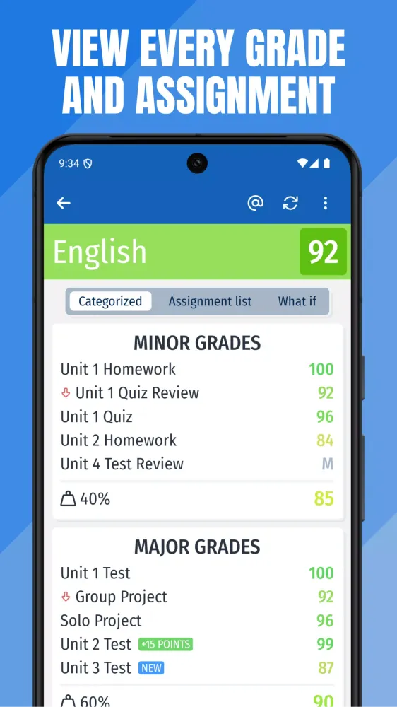 GradePro Screenshots