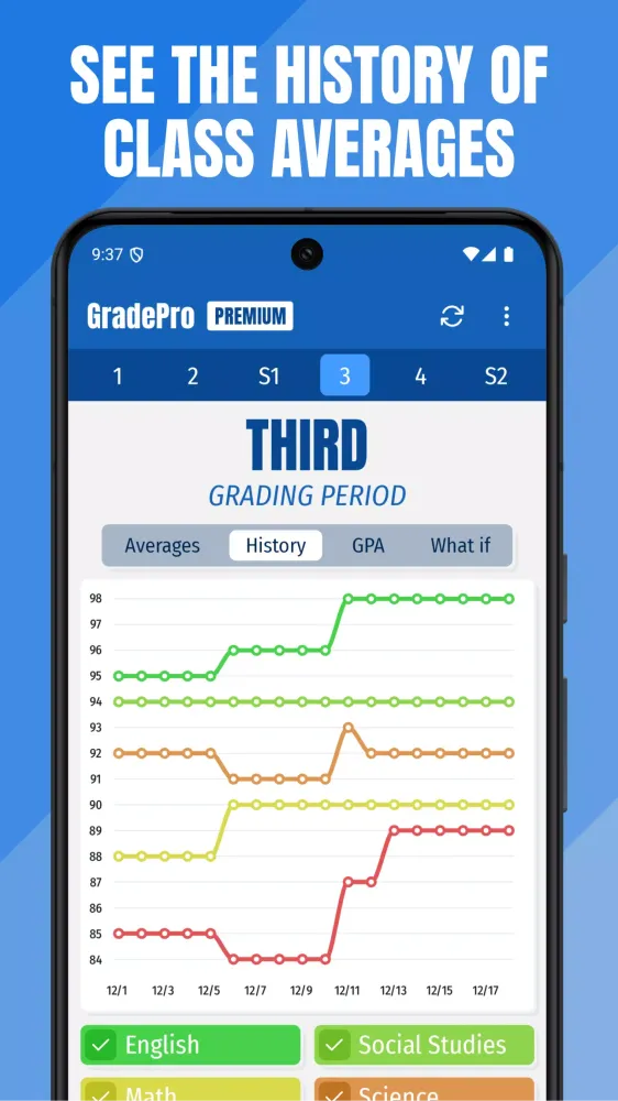 GradePro Screenshots