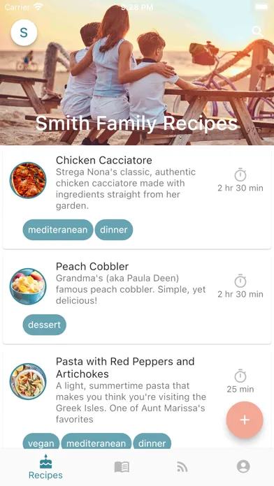 Capturas de pantalla de Grandma's Recipes App