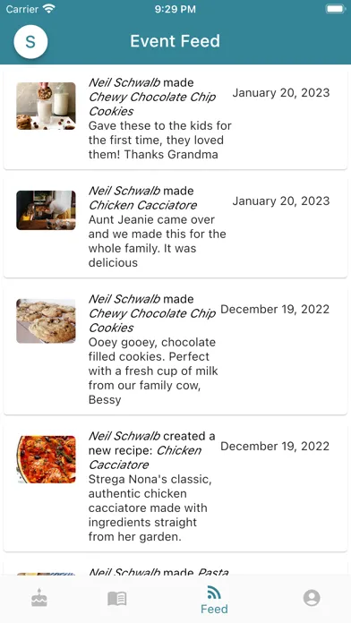 Capturas de pantalla de Grandma's Recipes App