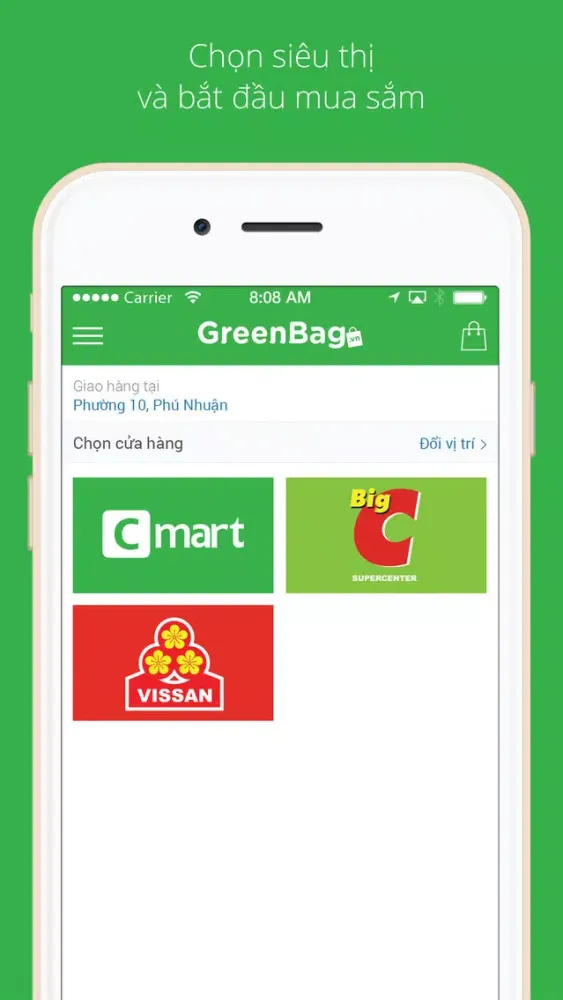 ภาพหน้าจอของ GreenBag – Đi Chợ Online