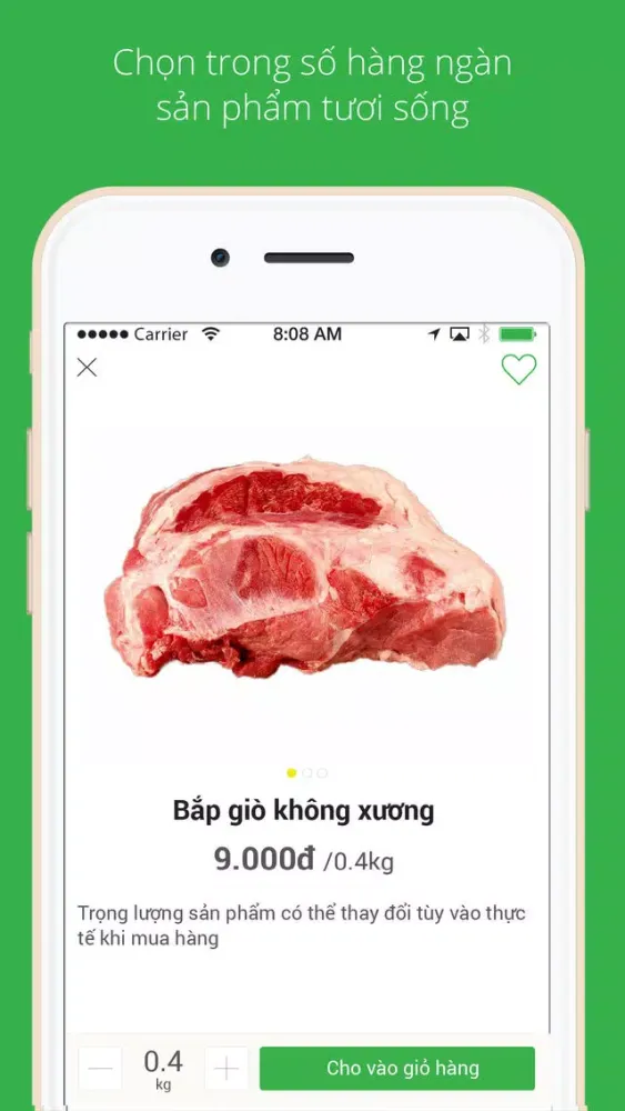 ภาพหน้าจอของ GreenBag – Đi Chợ Online