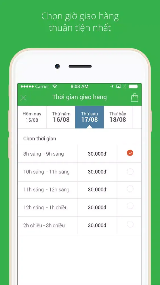 ภาพหน้าจอของ GreenBag – Đi Chợ Online