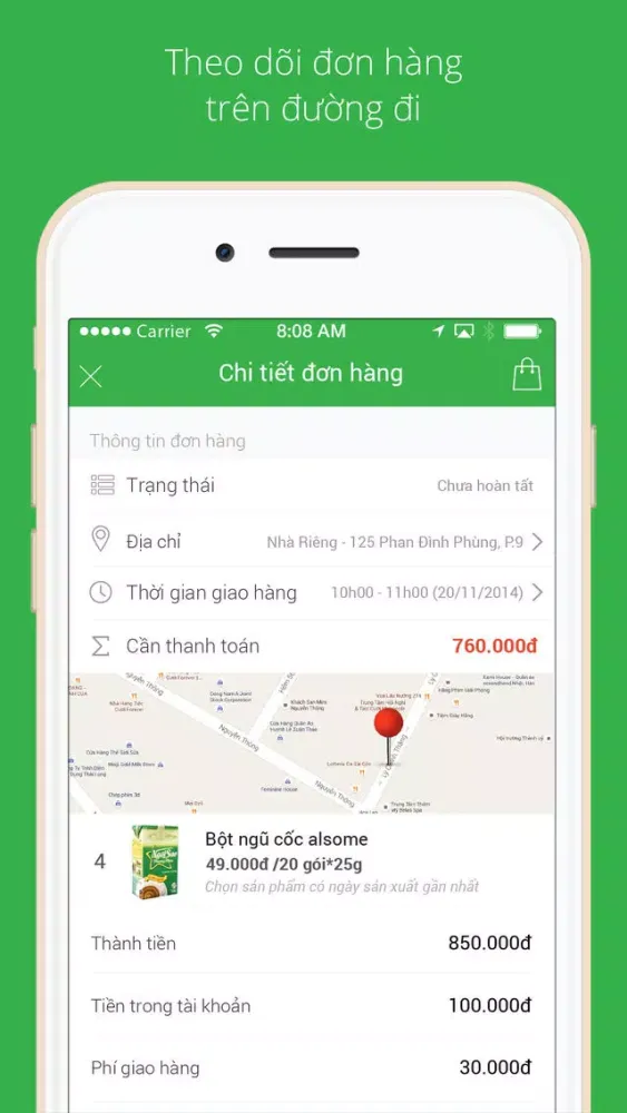 ภาพหน้าจอของ GreenBag – Đi Chợ Online