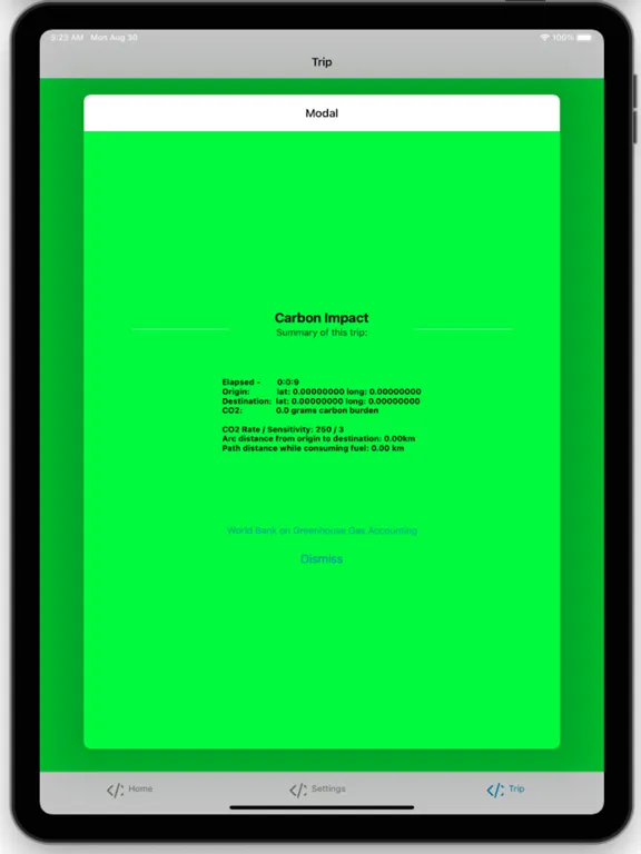 GT2 Green Travel Carbon App iPad  سکرین شاٹس