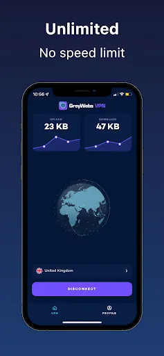 GreyWeb VPN Screenshots