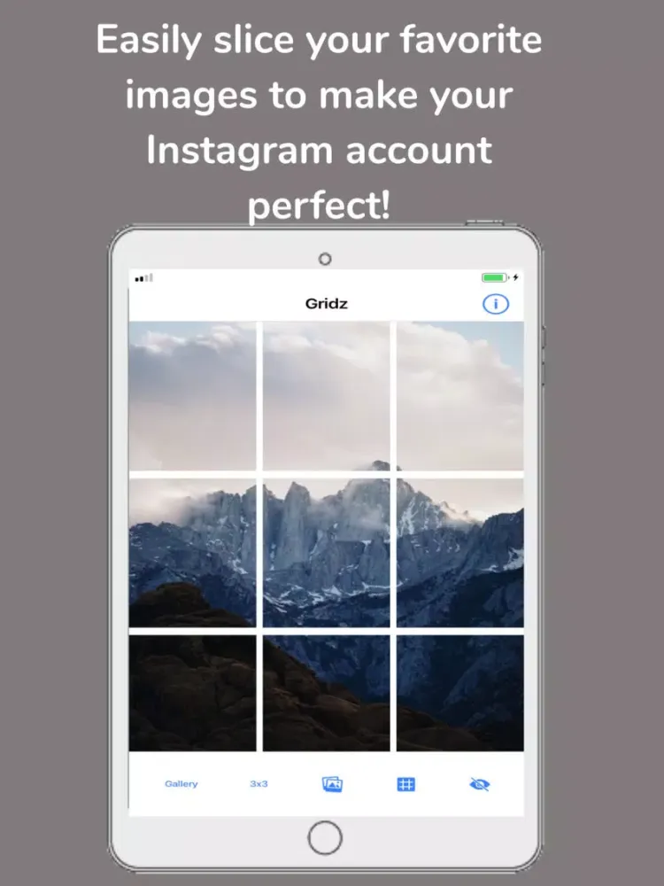 ภาพหน้าจอของ Gridz Photos iPad 