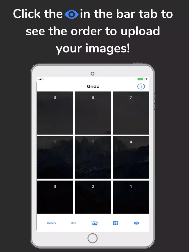 ภาพหน้าจอของ Gridz Photos iPad 