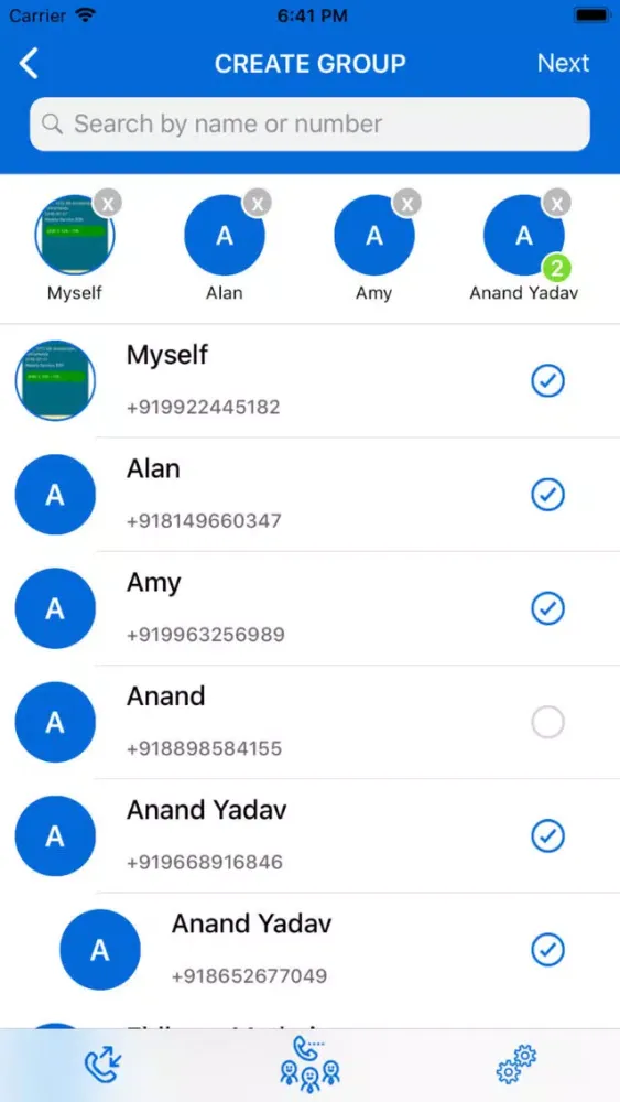 تصاویر Group Dialer App