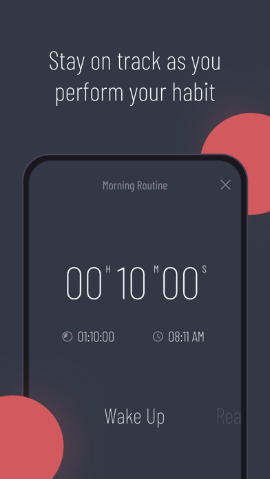 Capturas de tela do HabitApp daily habit checklist