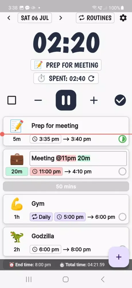 Focus Interval Timer ChronoCat Screenshots